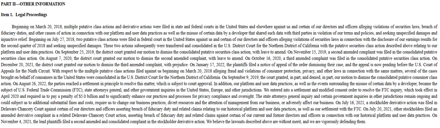 Legal Proceedings